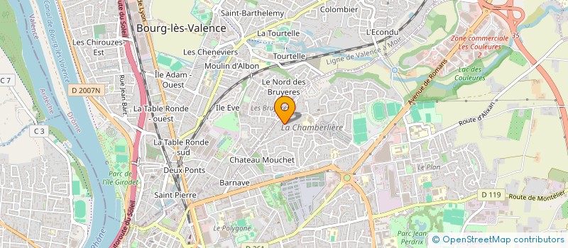 localisation de l'entreprise MADAME ISABELLE DARLET  VALENCE