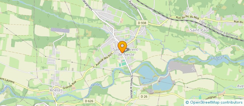 localisation de l'entreprise MADAME ISABELLE DARPARENS  SAINT-LAURENT-DE-NESTE