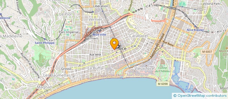 localisation de l'entreprise MADAME ISABELLE DARRAS à NICE