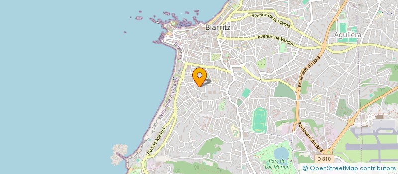 localisation de l'entreprise MADAME ISABELLE DARRIEUMERLOU  BIARRITZ