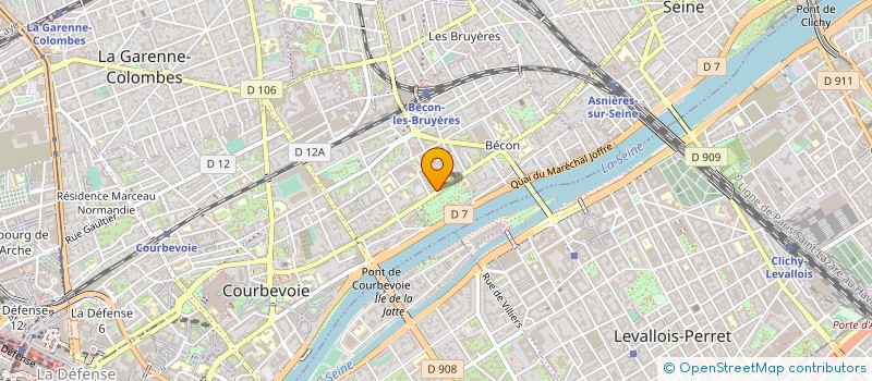 localisation de l'entreprise MADAME ISABELLE DARRIGUES à COURBEVOIE