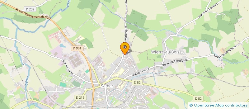 localisation de l'entreprise MADAME ISABELLE DARTOIS  SAMER