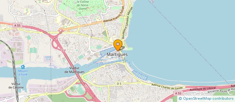localisation de l'entreprise MADAME ISABELLE DAVID à MARTIGUES