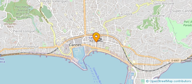 localisation de l'entreprise MADAME ISABELLE DAVID à CANNES