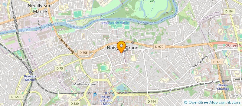 localisation de l'entreprise MADAME ISABELLE DAVID à NOISY-LE-GRAND