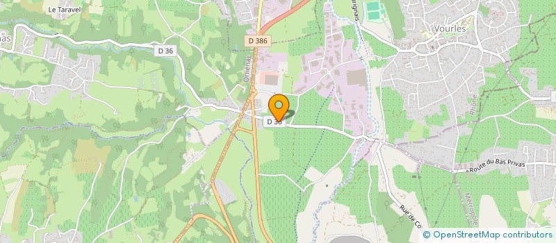 localisation de l'entreprise MADAME ISABELLE DAVID  VOURLES