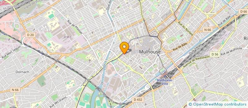 localisation de l'entreprise MADAME ISABELLE DAVID  MULHOUSE