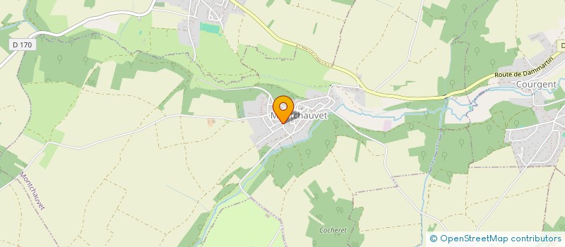 localisation de l'entreprise MADAME ISABELLE DAVID  MONTCHAUVET