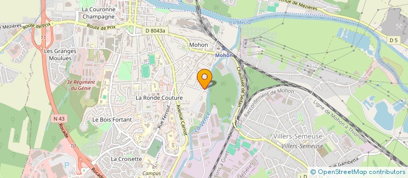 localisation de l'entreprise MADAME ISABELLE DE BARROS  CHARLEVILLE-MEZIERES