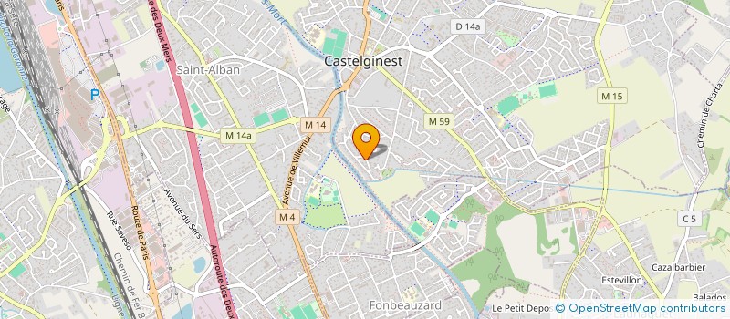 localisation de l'entreprise MADAME ISABELLE DE BENTZMANN  CASTELGINEST