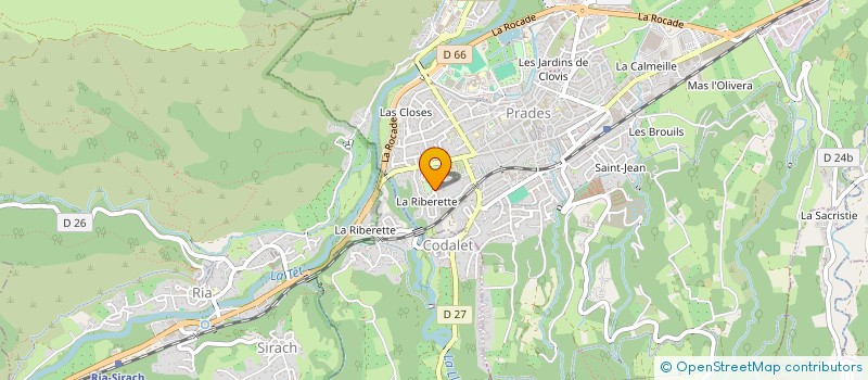 localisation de l'entreprise MADAME ISABELLE DE BOELPAEP  PRADES