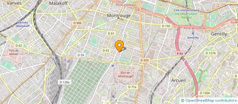 localisation de l'entreprise MADAME ISABELLE DE HOYM DE MARIEN  MONTROUGE