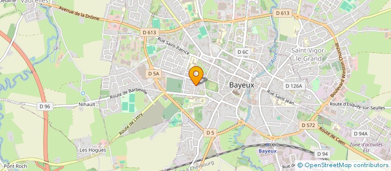 localisation de l'entreprise MADAME ISABELLE DE LA CRUZ  BAYEUX