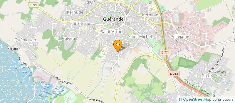 localisation de l'entreprise MADAME ISABELLE DE LA MONNERAYE à GUERANDE