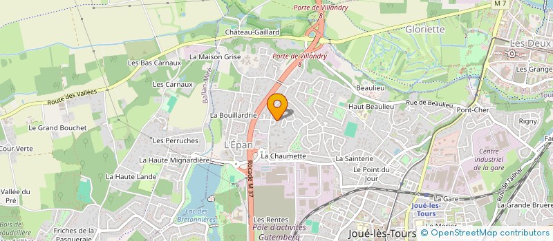 localisation de l'entreprise MADAME ISABELLE DE LA ROCHEBROCHARD  JOUE-LES-TOURS