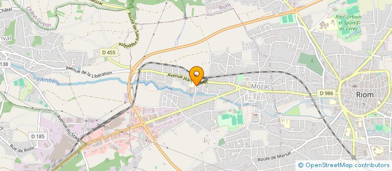 localisation de l'entreprise MADAME ISABELLE DE LUYCKER  MOZAC