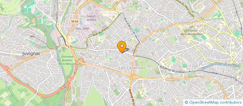 localisation de l'entreprise MADAME ISABELLE DE OLIVEIRA  MONTPELLIER