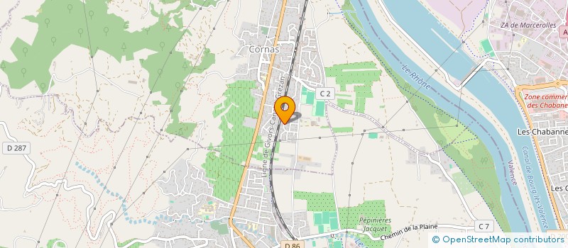 localisation de l'entreprise MADAME ISABELLE DE PENFENTENYO DE KERVEREGUEN  CORNAS