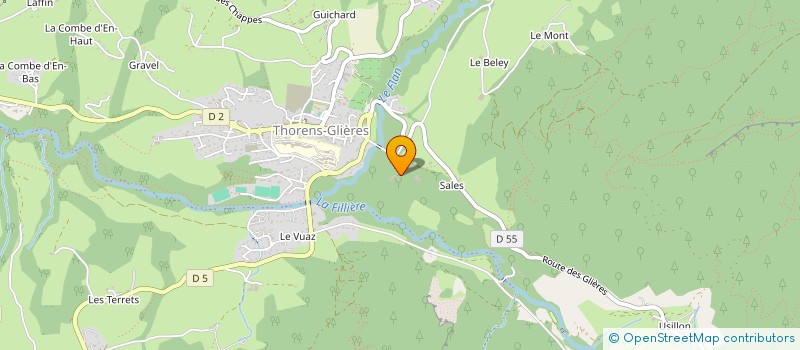 localisation de l'entreprise MADAME ISABELLE DE ROUSSY DE SALES  FILLIERE