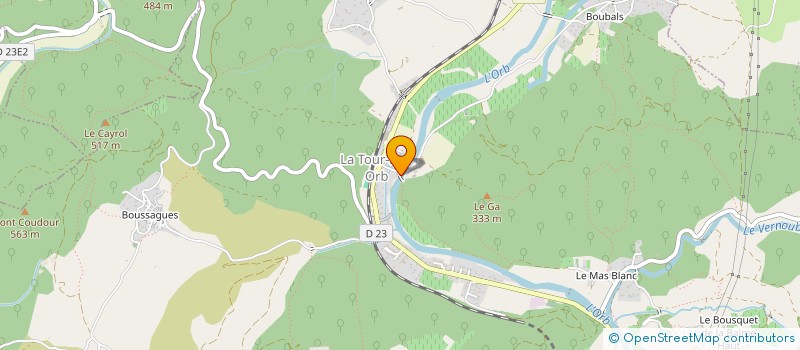 localisation de l'entreprise MADAME ISABELLE DE SALIVET DE FOUCHECOUR  LA TOUR-SUR-ORB