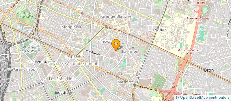 localisation de l'entreprise MADAME ISABELLE DE SUSANNE D'EPINAY  VILLEURBANNE