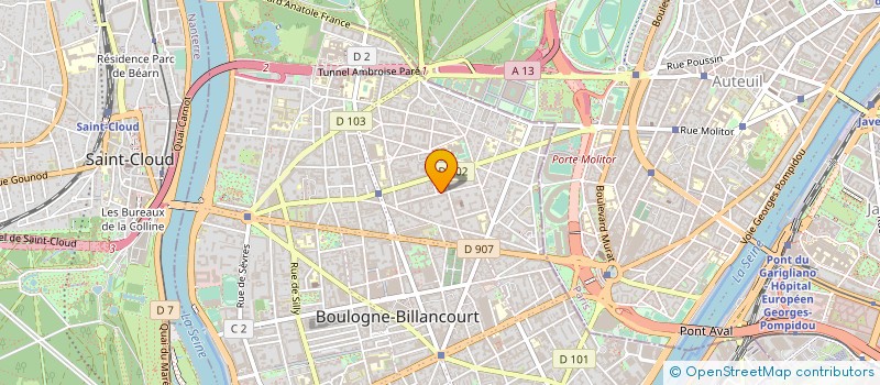 localisation de l'entreprise MADAME ISABELLE DE VASSELOT DE REGNE à BOULOGNE-BILLANCOURT