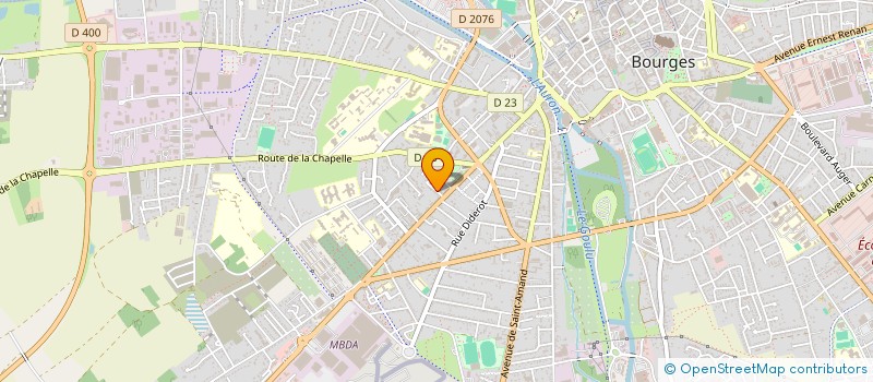 localisation de l'entreprise MADAME ISABELLE DEBIEVE  BOURGES