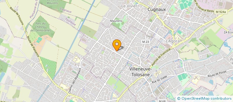 localisation de l'entreprise MADAME ISABELLE DEBUCHY à VILLENEUVE-TOLOSANE