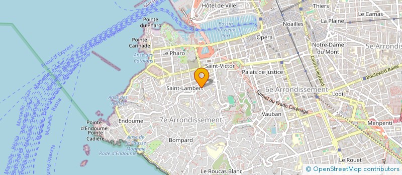 localisation de l'entreprise MADAME ISABELLE DECAMPS  MARSEILLE