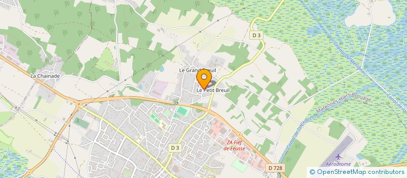 localisation de l'entreprise MADAME ISABELLE DECHAMPS  MARENNES-HIERS-BROUAGE