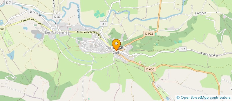 localisation de l'entreprise MADAME ISABELLE DECORET  CORDES-SUR-CIEL