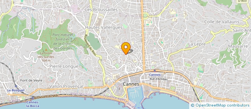 localisation de l'entreprise MADAME ISABELLE DECROOS à CANNES