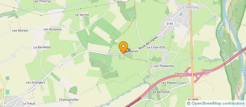 localisation de l'entreprise MADAME ISABELLE DEFRANCE  CHEMILLY