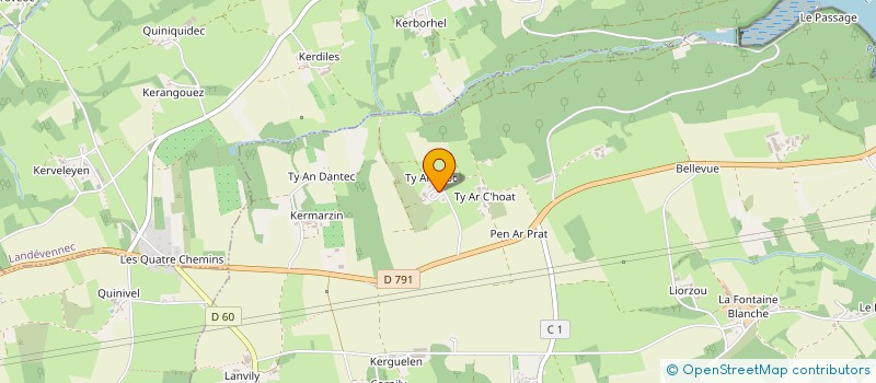 localisation de l'entreprise MADAME ISABELLE DEGENNE  ARGOL