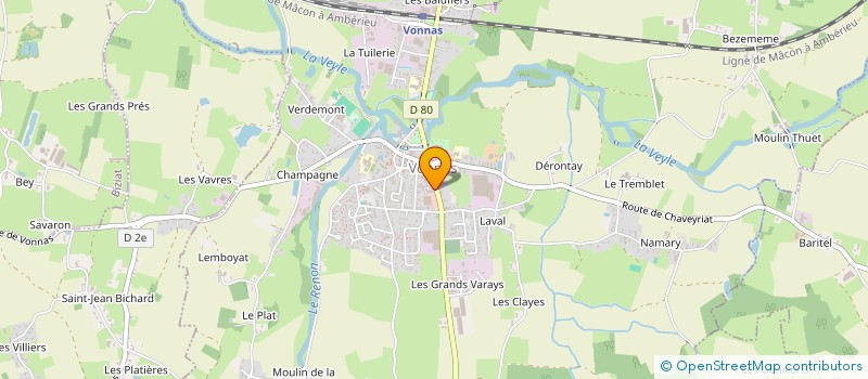 localisation de l'entreprise MADAME ISABELLE DEGLETAGNE  VONNAS