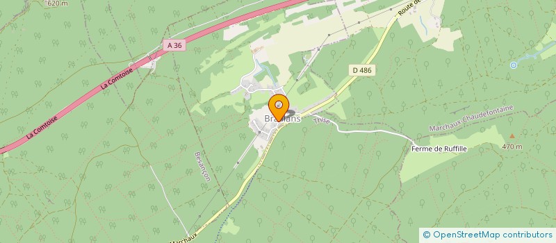 localisation de l'entreprise MADAME ISABELLE DEGRADOT  FLAGEY-RIGNEY