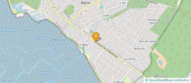 localisation de l'entreprise MADAME ISABELLE DEGRIECK à ANDERNOS-LES-BAINS