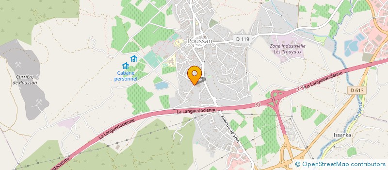 localisation de l'entreprise MADAME ISABELLE DEJEAN  POUSSAN