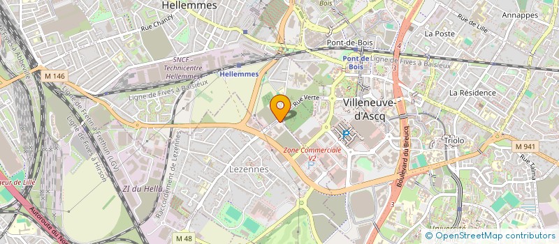 localisation de l'entreprise MADAME ISABELLE DELANSAY  LEZENNES