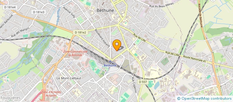 localisation de l'entreprise MADAME ISABELLE DELANSAY  BETHUNE