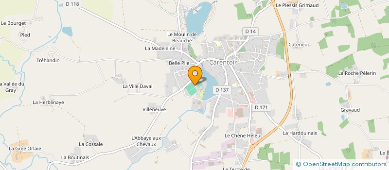 localisation de l'entreprise MADAME ISABELLE DELAUNAY  GUIPRY-MESSAC