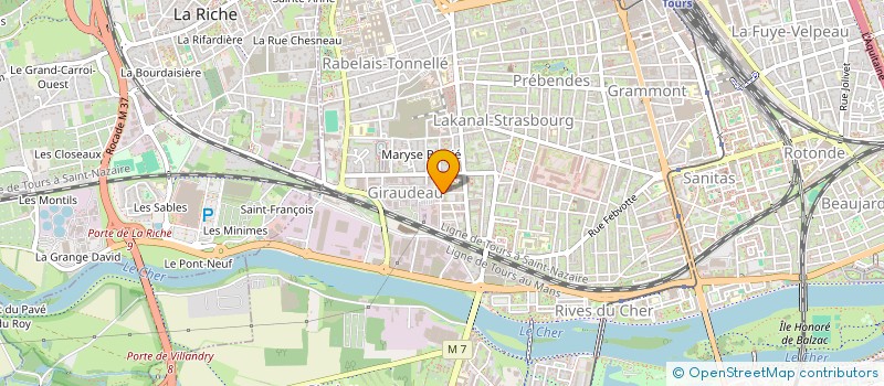 localisation de l'entreprise MADAME ISABELLE DELAUNAY  TOURS