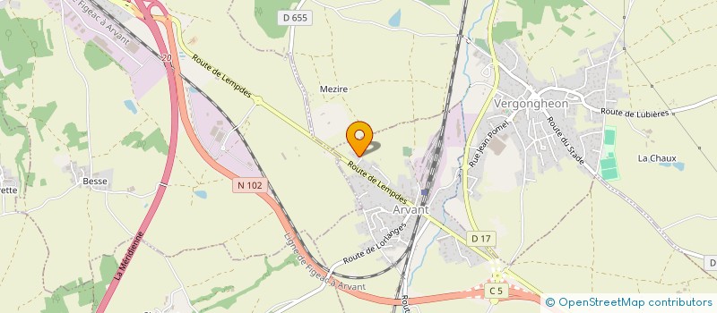 localisation de l'entreprise MADAME ISABELLE DELAVET  VERGONGHEON