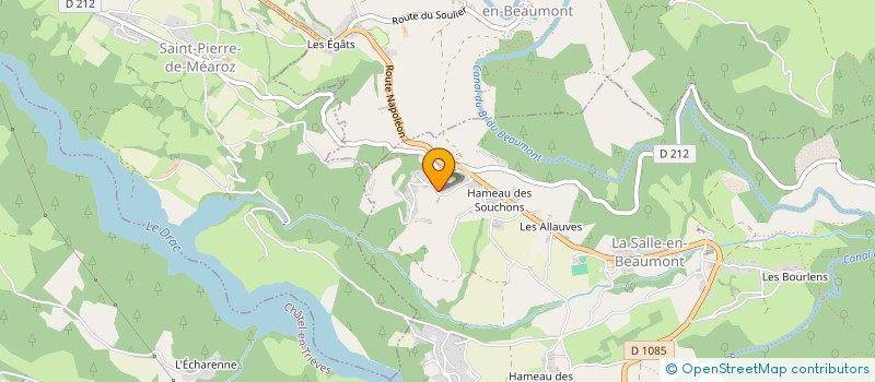 localisation de l'entreprise MADAME ISABELLE DELAYE  LA SALLE-EN-BEAUMONT