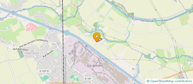 localisation de l'entreprise MADAME ISABELLE DELELIS  ISBERGUES