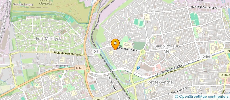 localisation de l'entreprise MADAME ISABELLE DELETRE à DUNKERQUE