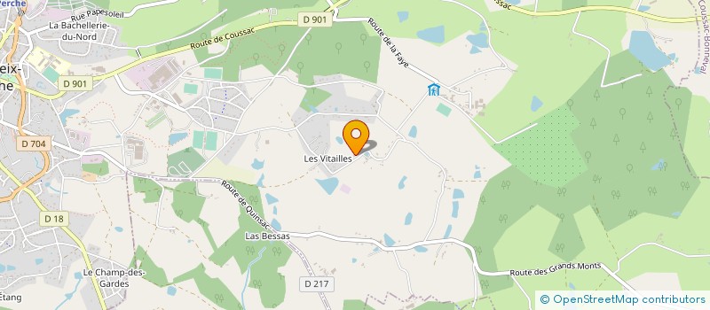 localisation de l'entreprise MADAME ISABELLE DELHIAT à ST YRIEIX LA PERCHE