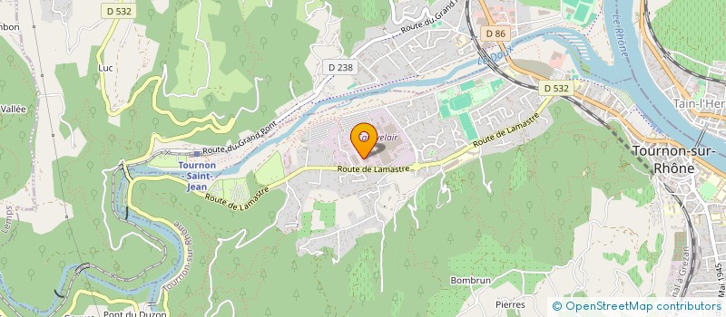 localisation de l'entreprise MADAME ISABELLE DELOCHE  TOURNON-SUR-RHONE