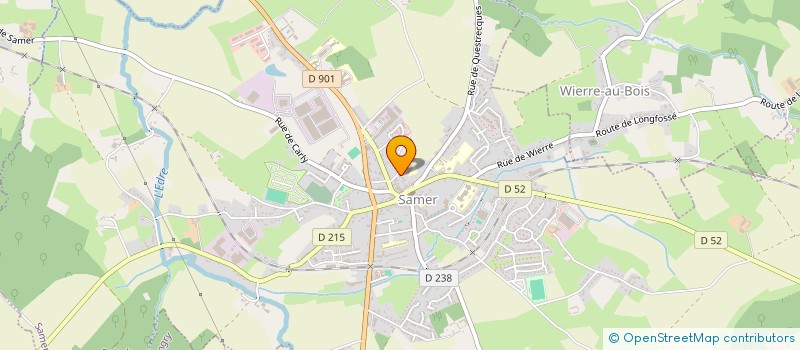 localisation de l'entreprise MADAME ISABELLE DELPLACE  SAMER