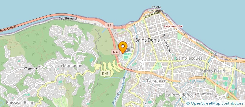 localisation de l'entreprise MADAME ISABELLE DELPORTE à SAINT-DENIS